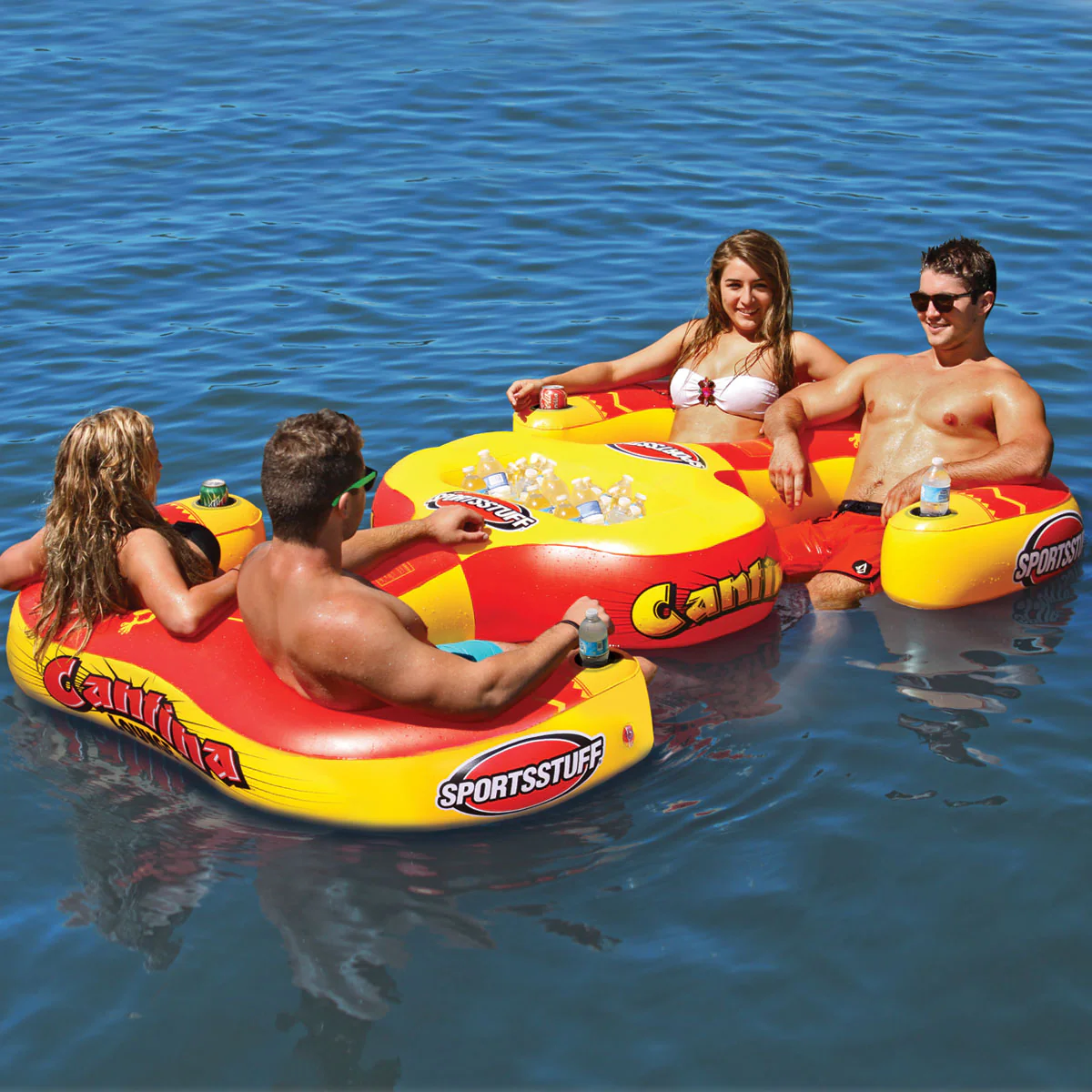 Cantina Lake Lounge | 4 Person Inflatable Lake Float - Image 3