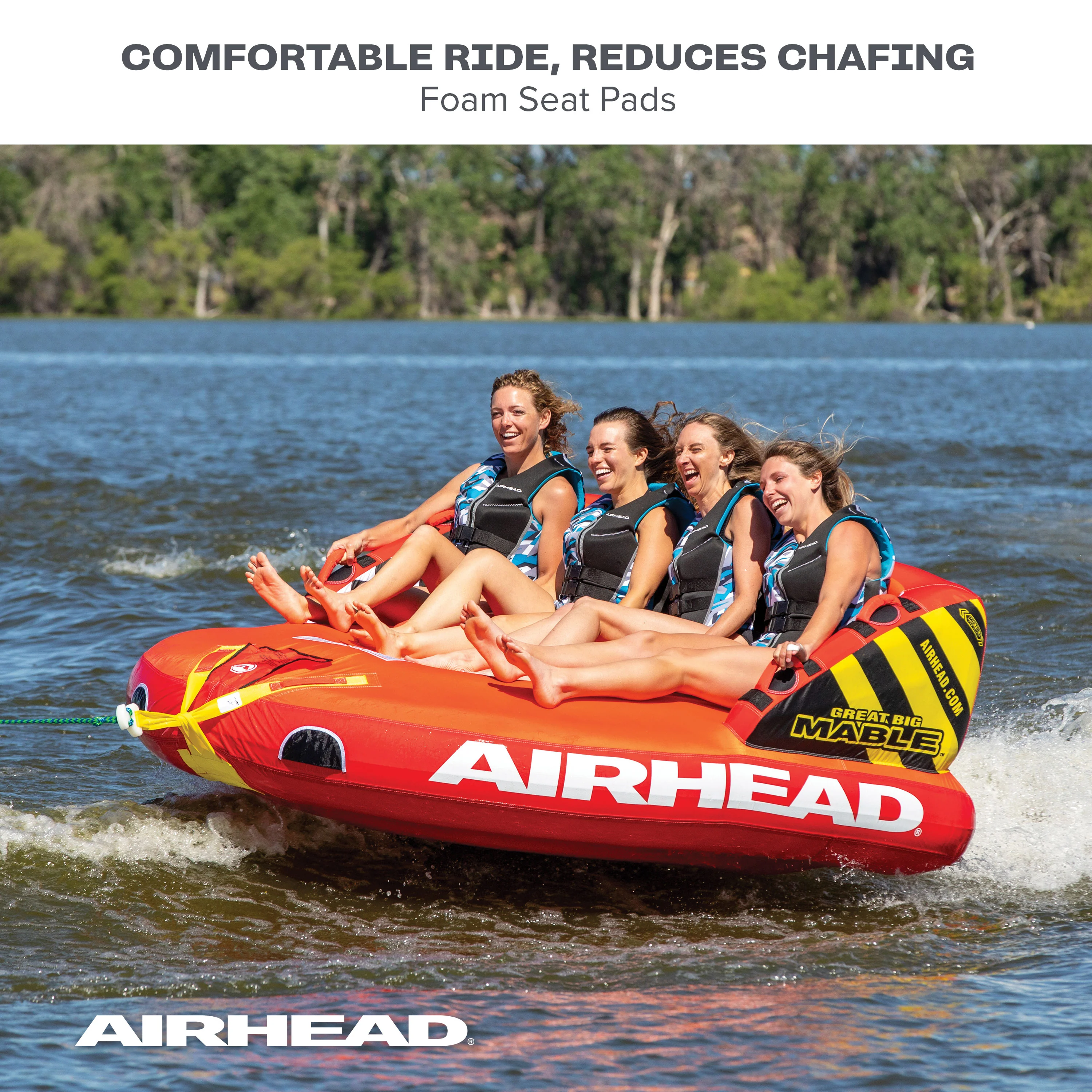 Great Big Mable® | 1-4 Rider Towable Tube for Boating - Image 4