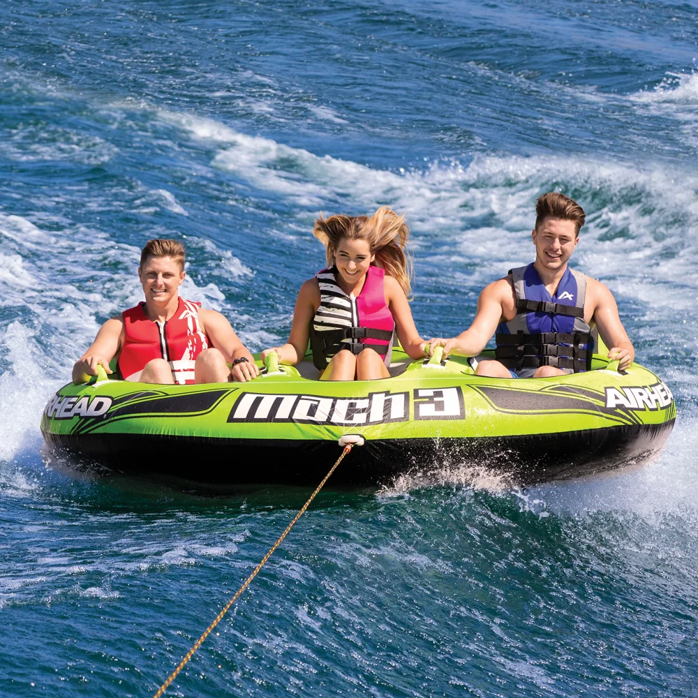 Mach 3 | 1-3 Rider Towable Tube for Boating - Image 5