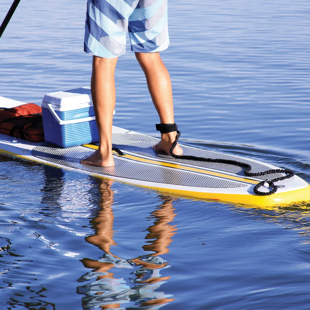Scrunchy Board Leash for Stand Up Paddleboard - 11 ft. - Image 2