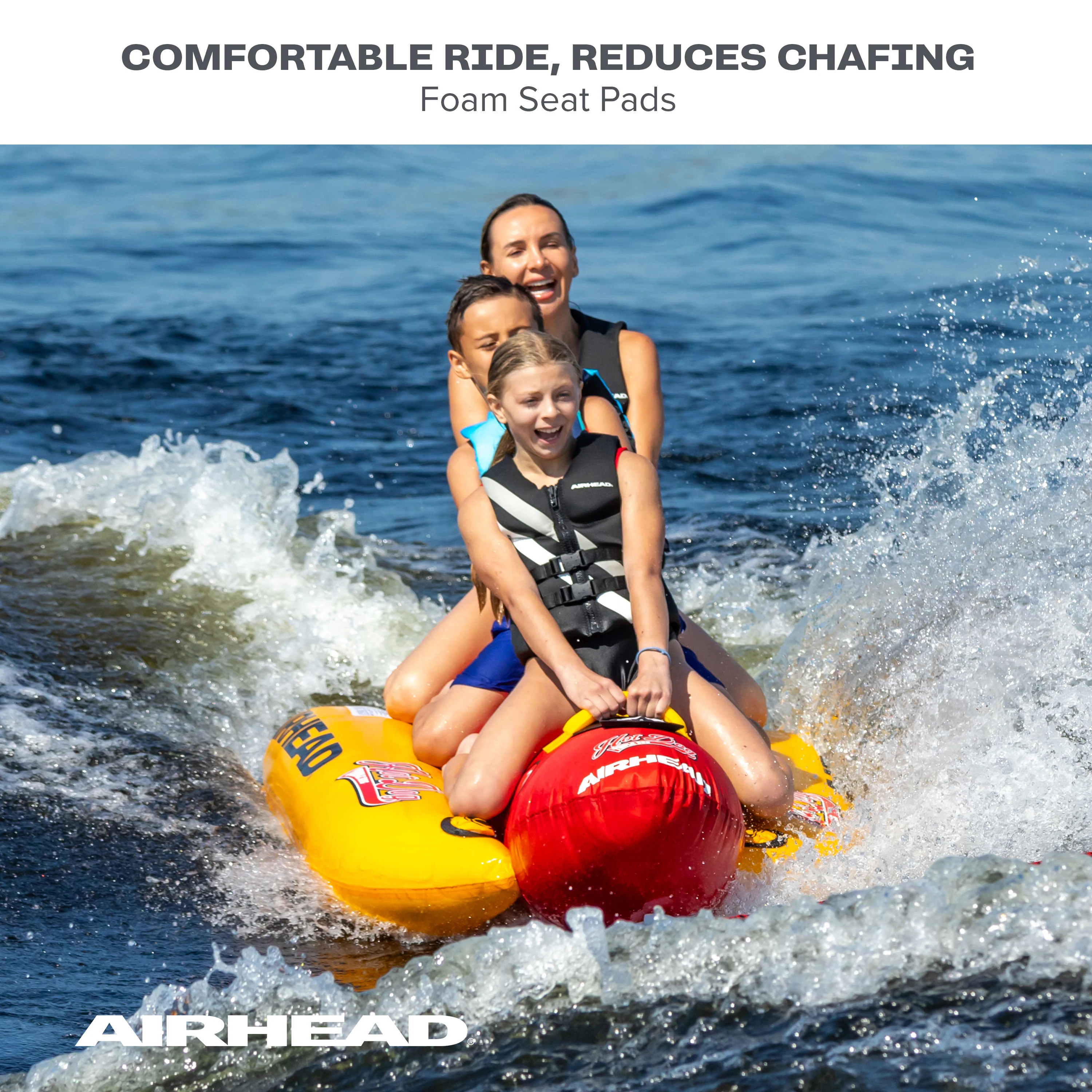Triple Dog | 1-3 Rider Towable Tube for Boating - Image 4