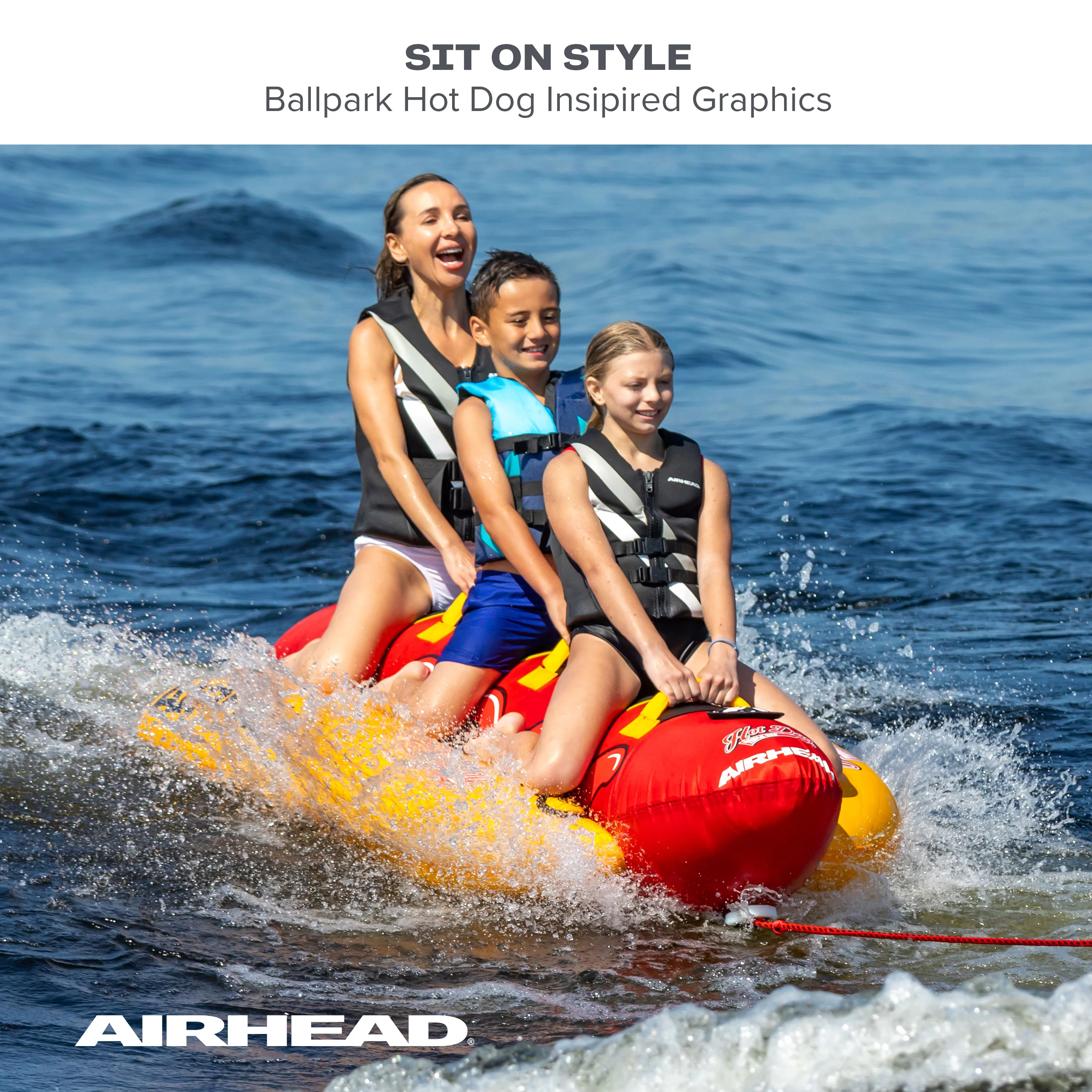 Triple Dog | 1-3 Rider Towable Tube for Boating - Image 5